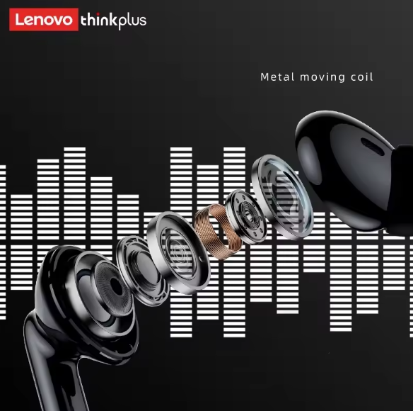 Беспроводные наушники Lenovo Thinkplus XT88 з мікрофоном шумозаглушенням HIFI Bluetooth 5.3 - изображение 5