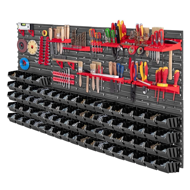Tablica narzędziowa Kadax K7728 ścianka warsztatowa 156 x 78 cm 101 element (5903699468807) - obraz 2