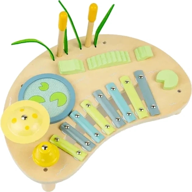 Стіл музичний дерев’яний Bigjigs Jungle 37066 (0691621850664) - зображення 1