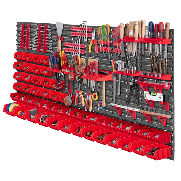 Tablica narzędziowa Kadax K7729 ścianka warsztatowa 156 x 78 cm 95 elementów (5903699468814) - obraz 2