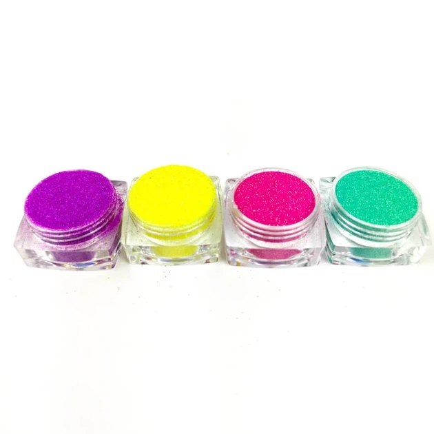 Набір гліттера для біо-тату «Райдужний №5» glitter-set-4x-5, 4 кольори - Фото 2 Набір гліттера для біо-тату «Райдужний №5» glitter-set-4x-5, 4 кольори - изображение 2