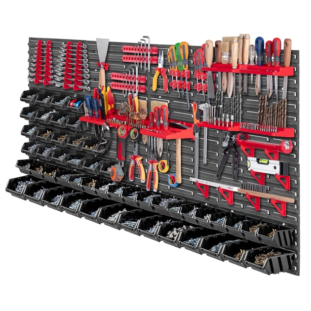 Tablica narzędziowa Kadax K7730 ścianka warsztatowa 156 x 78 cm 95 elementów (5903699468821) - obraz 2