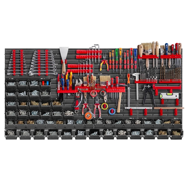 Tablica narzędziowa Kadax K7730 ścianka warsztatowa 156 x 78 cm 95 elementów (5903699468821) - obraz 4