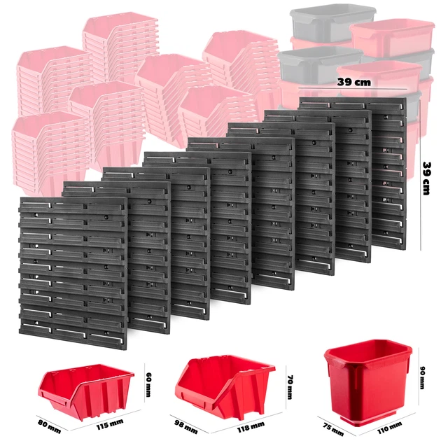 Tablica narzędziowa Kadax K7731 ścianka warsztatowa 156 x 78 cm 103 elementy (5903699468838) - obraz 5