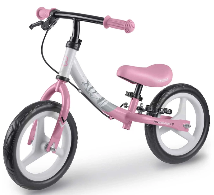 Rowerek biegowy Ricokids Fun Adventure Różowy 760803 (5903890630331) - obraz 1