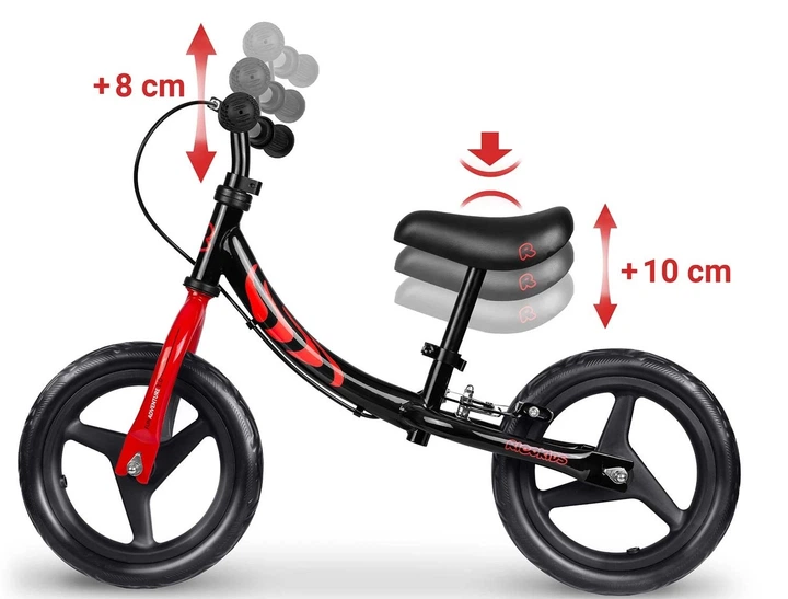 Rowerek biegowy Ricokids Fun Adventure Czarny (5903890630348) - obraz 5