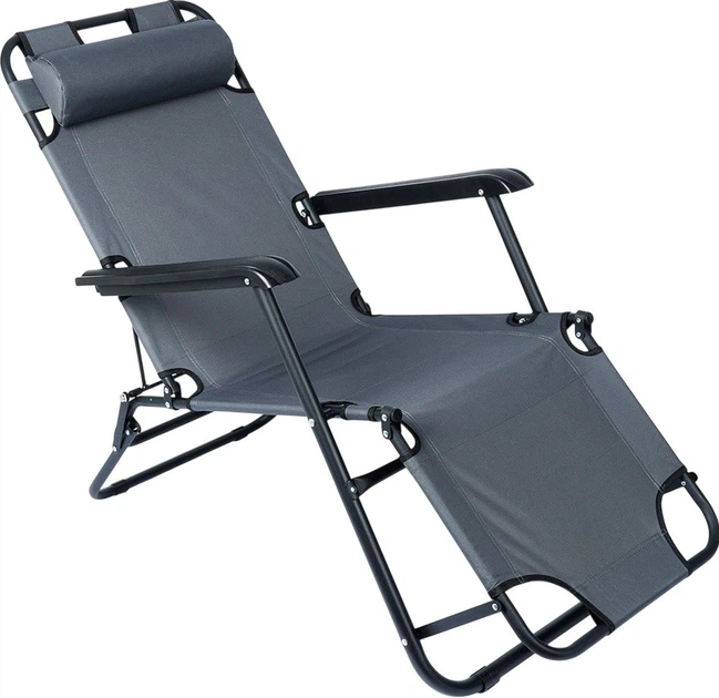 Складаний садовий шезлонг Vilde (489275) - зображення 3