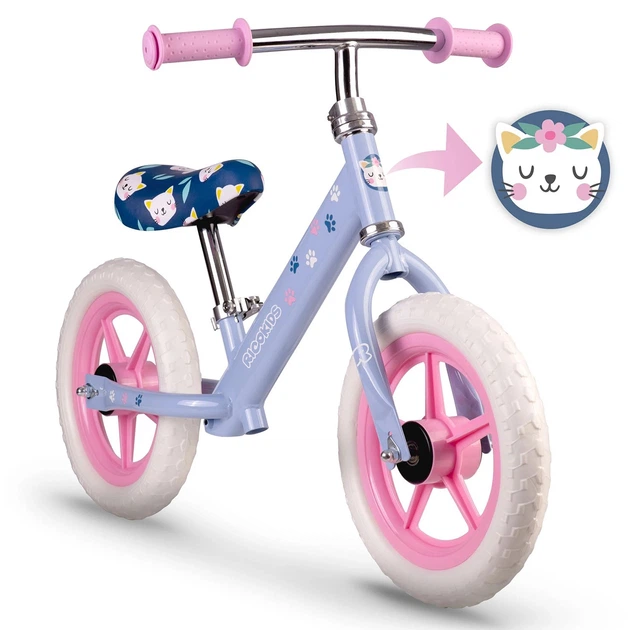 Rowerek biegowy Ricokids Kotek Fioletowy RK-607 (5903890630270) - obraz 3