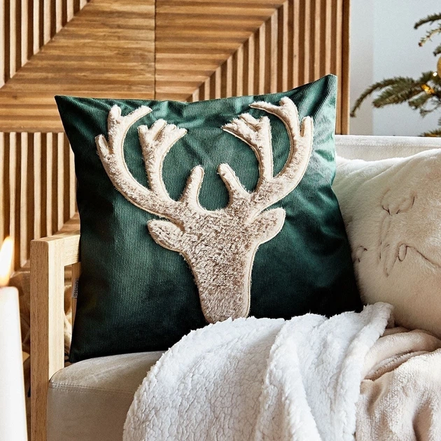 Наволочка Homla Vintec святкова 45 × 45 см (5904183866215) - зображення 4