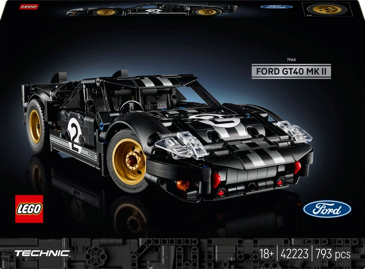 Конструктор LEGO Technic Автомобиль для гонок Ford GT40 MKII 1966