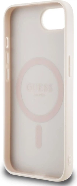 Панель Guess 4G Flowers Print with MagSafe для Apple iPhone 16e Pink (GUHMPSE4P4ROPEMCP) - зображення 7