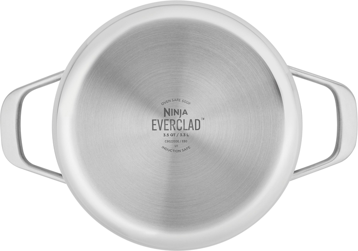 Каструля NINJA EverClad 20 см з кришкою 3,3 л нержавіюча сталь 18/10 (C90220DE) - зображення 3