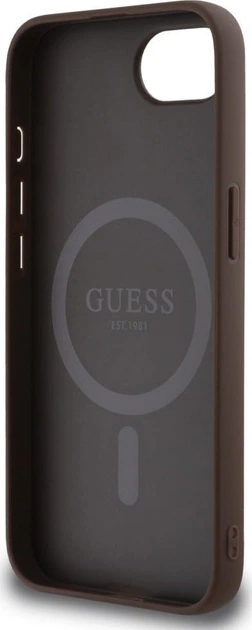 Панель Guess 4G Ring Triangle Logo with MagSafe для Apple iPhone 16e Brown (GUHMPSE4P4TDPW) - зображення 7