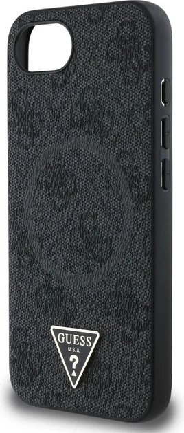 Панель Guess 4G Ring Triangle Logo with MagSafe для Apple iPhone 16e Black (GUHMPSE4P4TDPK) - зображення 6