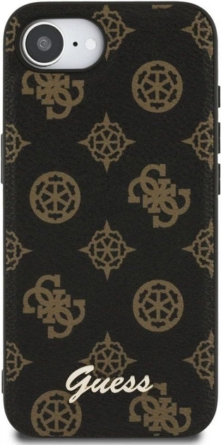 Панель Guess Peony Script with MagSafe для Apple iPhone 16e Black (GUHMPSE4PGPYSK) - зображення 2
