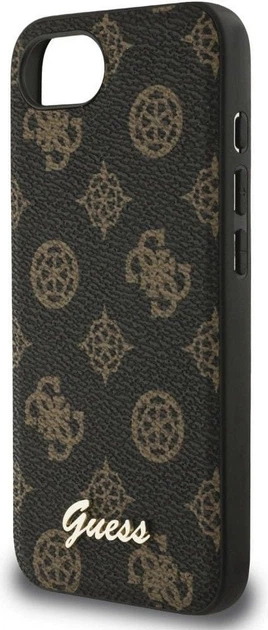 Панель Guess Peony Script with MagSafe для Apple iPhone 16e Black (GUHMPSE4PGPYSK) - зображення 6