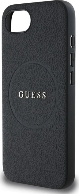 Панель Guess Grained Gold Ring with MagSafe для Apple iPhone 16e Black (GUHMPSE4PGHSMMK) - зображення 6