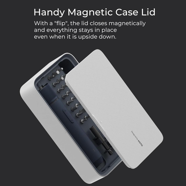 Отвёртка аккумуляторная Xiaomi HOTO 3.6V Screwdriver Kit QWLSD011 электрическая для ремонта точных работ с набором бит S2 электроотвертка с кейсом и LED-подсветкой регулировкой крутящего момента и USB Type-C - Фото 14 Отвёртка аккумуляторная Xiaomi HOTO 3.6V Screwdriver Kit QWLSD011 электрическая для ремонта точных работ с набором бит S2 электроотвертка с кейсом и LED-подсветкой регулировкой крутящего момента и USB Type-C - изображение 14
