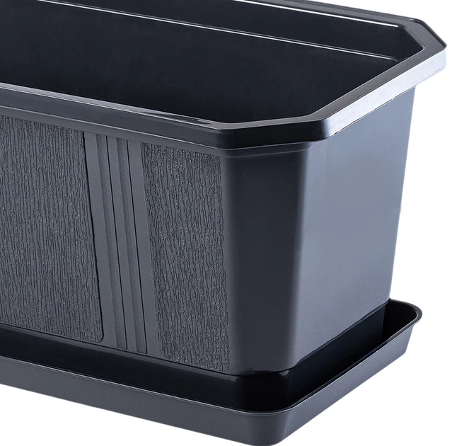 Doniczka balkonowa z uchwytami Kadax Oste K8229 3 szt - obraz 2