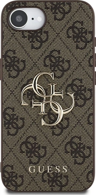 Панель Guess 4G Big Metal Logo для Apple iPhone 16e Brown (GUHCPSE44GMGBR) - зображення 2