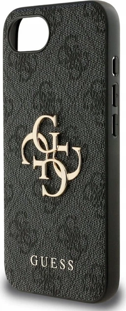 Панель Guess 4G Big Metal Logo для Apple iPhone 16e Black (GUHCPSE44GMGGR) - зображення 6
