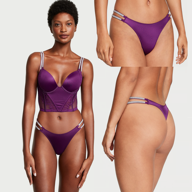 Стринги Double Shine Strap в Цвете Grape Soda Размер: L - изображение 2