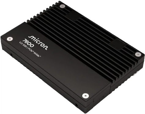 Диск SSD Micron 7600 Pro 3.84 TB U.2 SFF-8639 NVMe PCIe 5.0 x4 TLC 3D NAND (MTFDLAL3T8THG-1BP1DFCYYR) - зображення 3