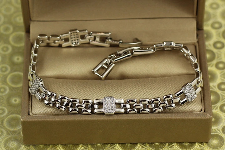 Браслет Xuping Jewelry Зодчий 19 см 6 мм сріблястий - Фото 1 Браслет Xuping Jewelry Зодчий 19 см 6 мм сріблястий - зображення 1