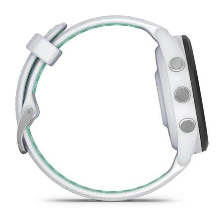 Смарт-годинник Garmin Forerunner 265s з чорним безелем, білим корпусом та біло-неотропік силіконовим ремінцем - изображение 4