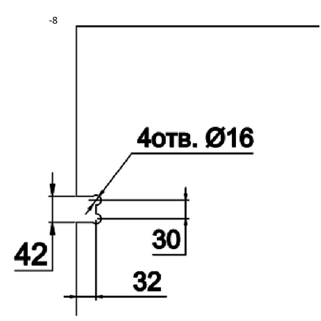 Петля для душевой кабины br-8500L-29 петли для стекла стена-стекло 90° со скрытым креплением, нержавейка полированная - изображение 7