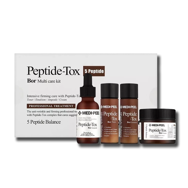 Пептидний ліфтінг-набір з ефектом ботоксу Medipeel Peptide Tox-bor Multicare Kit - Фото 1 Пептидний ліфтінг-набір з ефектом ботоксу Medipeel Peptide Tox-bor Multicare Kit - зображення 1