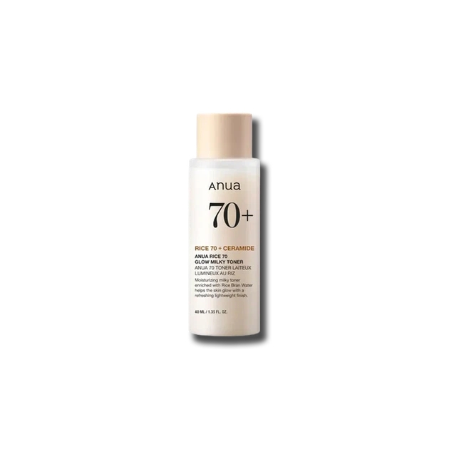 Живильний тонер з рисовим екстрактом та керамідами ANUA Rice 70 Glow Milky Toner, 40ml - Фото 1 Живильний тонер з рисовим екстрактом та керамідами ANUA Rice 70 Glow Milky Toner, 40ml - зображення 1