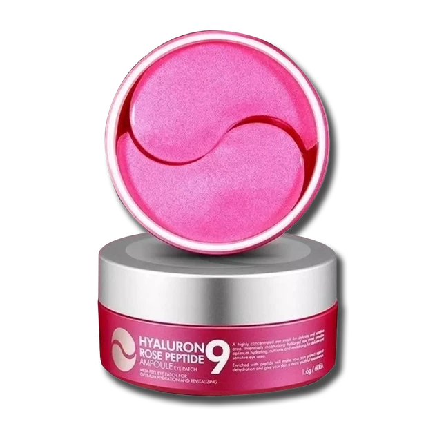 Гідрогелеві відновлюючі патчі з екстрактом рози та пептидами Medipeel HYALURON ROSE PEPTIDE 9 AMPOULE EYE PATCH, 60 шт. - Фото 1 Гідрогелеві відновлюючі патчі з екстрактом рози та пептидами Medipeel HYALURON ROSE PEPTIDE 9 AMPOULE EYE PATCH, 60 шт. - изображение 1