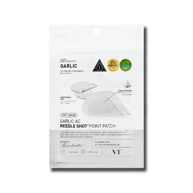 Точкові патчі від акне з часником VT Garlic AC Reedle Shot Point Patch - Фото 1 Точкові патчі від акне з часником VT Garlic AC Reedle Shot Point Patch - изображение 1