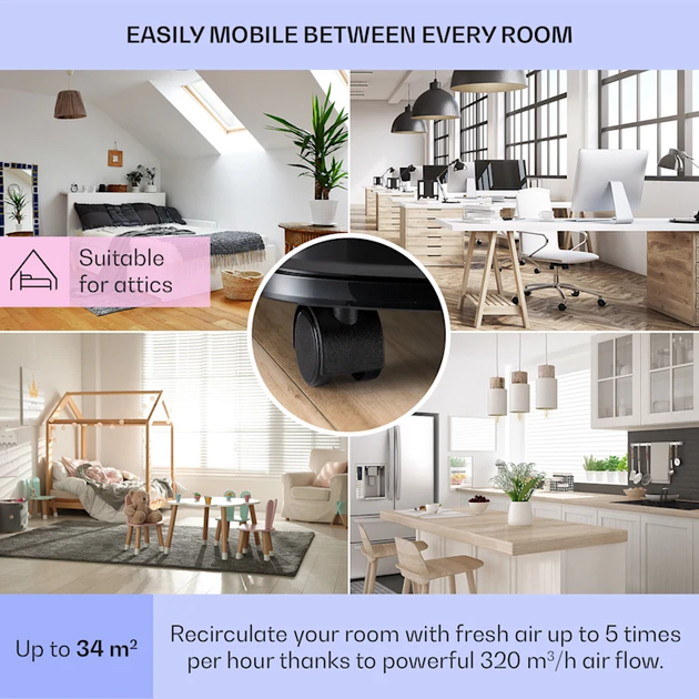 Фреоновый мобильный кондиционер Осушитель воздуха Klarstein New Breeze 7 Черный Б/У - изображение 6