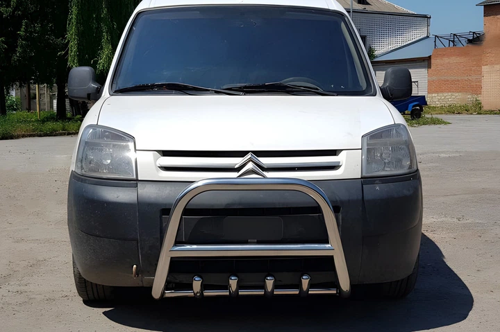 Кенгурятник WT003 (нерж.) 60 мм для Peugeot Partner 1996-2008 рр - зображення 4