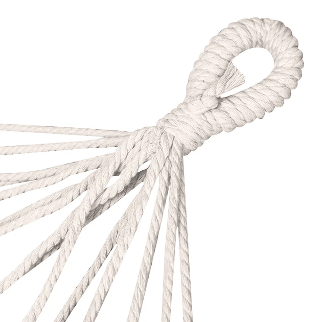 Гамак Spokey ZUNI 921919 200 x 100 см Чорно-сірий (5902693219194) - зображення 4