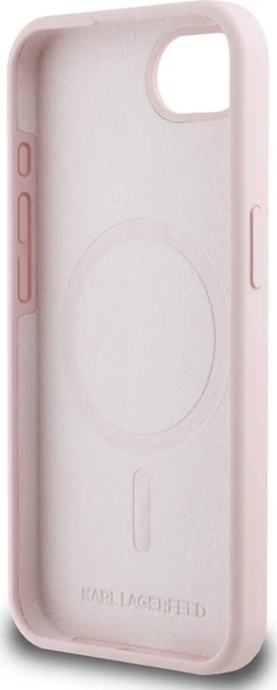 Панель Karl Lagerfeld Silicone Karl & Choupette Heads Ring with MagSafe для Apple iPhone 16e Pink (KLHMPSE4SKCHTCP) - зображення 7