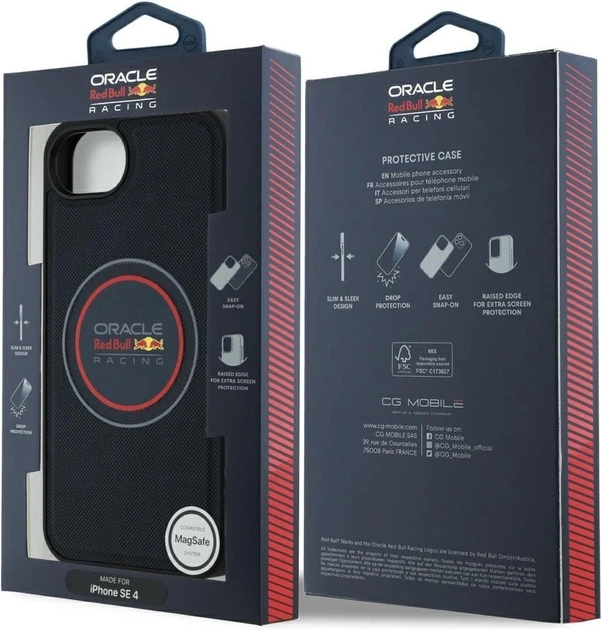 Панель Red Bull Meshed Logo and Red Ring with MagSafe для Apple iPhone 16e Navy (RBHMPSE424PUMEVR) - зображення 8