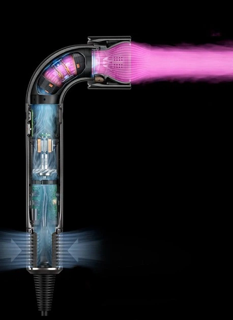 Фен для волосся Elite Supersonic Hair Dryer 1600W професійний з насадкою та іонізацією - зображення 7