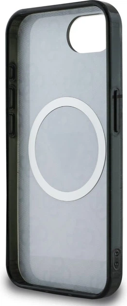 Панель Guess IML Metal Glitter 4G Circle Triangle with MagSafe для Apple iPhone 16e Black (GUHMPSE4HG4PRTGK) - зображення 7