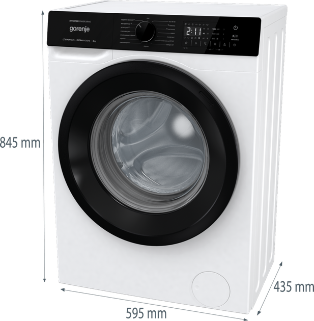Пральна машина автоматична Gorenje WNHA62SAS/UA (7139932) - Фото 14 Пральна машина автоматична Gorenje WNHA62SAS/UA (7139932) - зображення 14