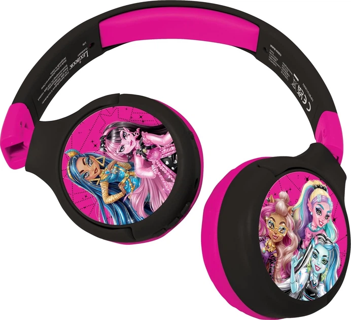 Słuchawki Lexibook 2-in-1 Foldable Headphones Monster High Black (3380743104300) - obraz 2