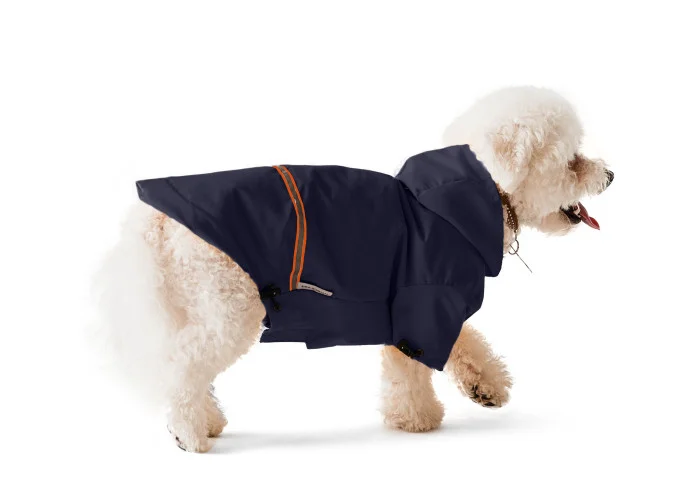 Одежда Noble Pet Moss Long Blue - дождевик для такс и корги M (M4106/M-Long) - изображение 2