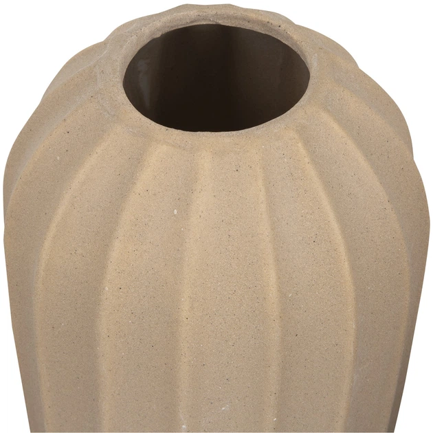 Wazon myHome Wave Beżowy 10 x 10 x 25 cm (5907078435886) - obraz 3