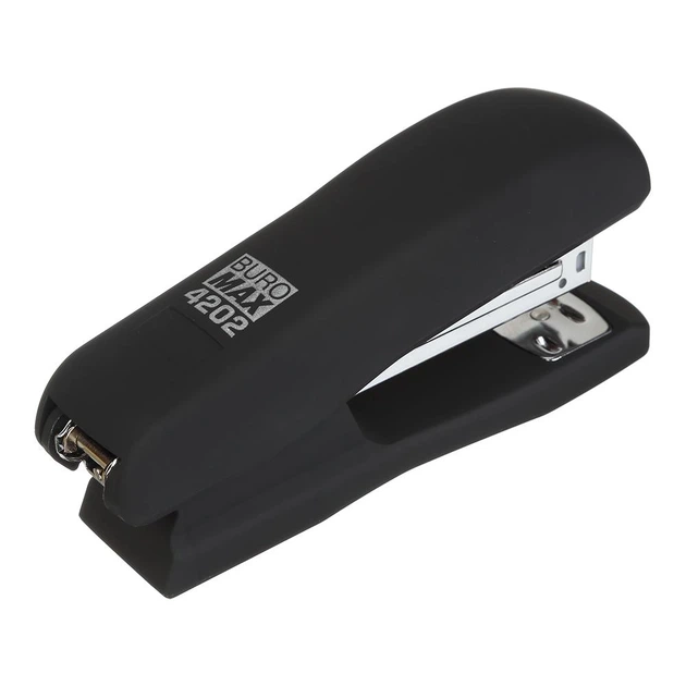 Степлер Buromax пластиковый Rubber Touch скобы №24; 26 до 20 листов черный (BM.4202-01) - Фото 2 Степлер Buromax пластиковый Rubber Touch скобы №24; 26 до 20 листов черный (BM.4202-01) - изображение 2