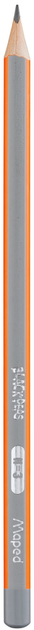 Олівець графітовий Maped Black Peps H без гумки (MP.850025) - Фото 1 Олівець графітовий Maped Black Peps H без гумки (MP.850025) - зображення 1