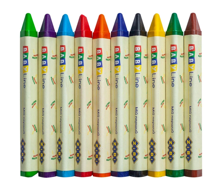 Олівці воскові ZiBi Jumbo Baby Line тригранні 10 кольорів (ZB.2482) - Фото 3 Олівці воскові ZiBi Jumbo Baby Line тригранні 10 кольорів (ZB.2482) - зображення 3