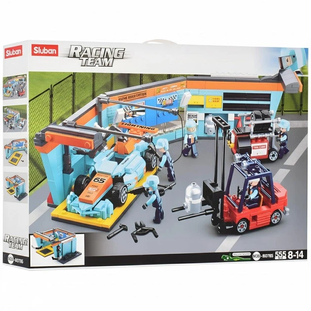 Конструктор "Сервисная станция", M38-B0765 Sluban Racing Team, 555 элементов - изображение 2