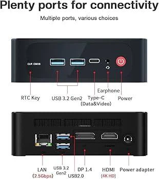 Міні ПК Beelink SER5 16/500Gb, Ryzen 5 5500U, Windows 11 Pro - изображение 3